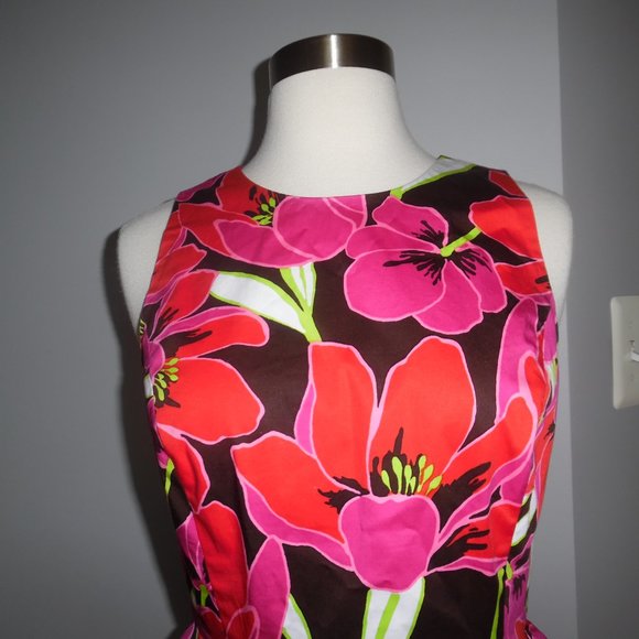Kate Spade Peplum Rio Tropical Floral Sheath Dress‎ - Picture 8 of 13